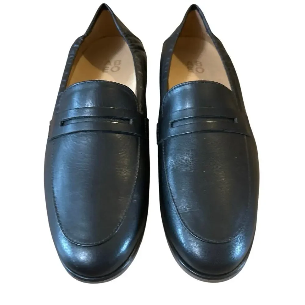 ABEO Strada Loafer Black Leather Comfort Arch Support Orthotic Size 7 Classic